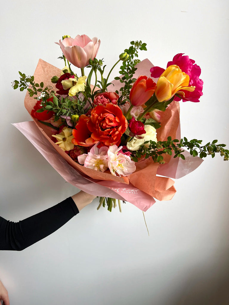 large wrapped mothers day flower bouquet nyc brooklyn delivery