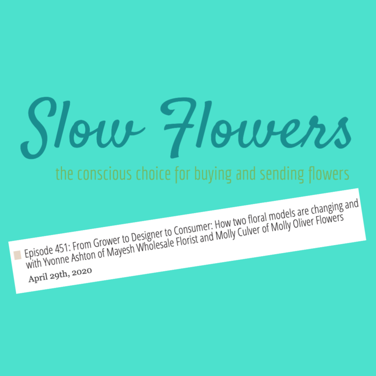 Slow Flowers Podcast talks to Molly Culver of Molly Oliver Flowers