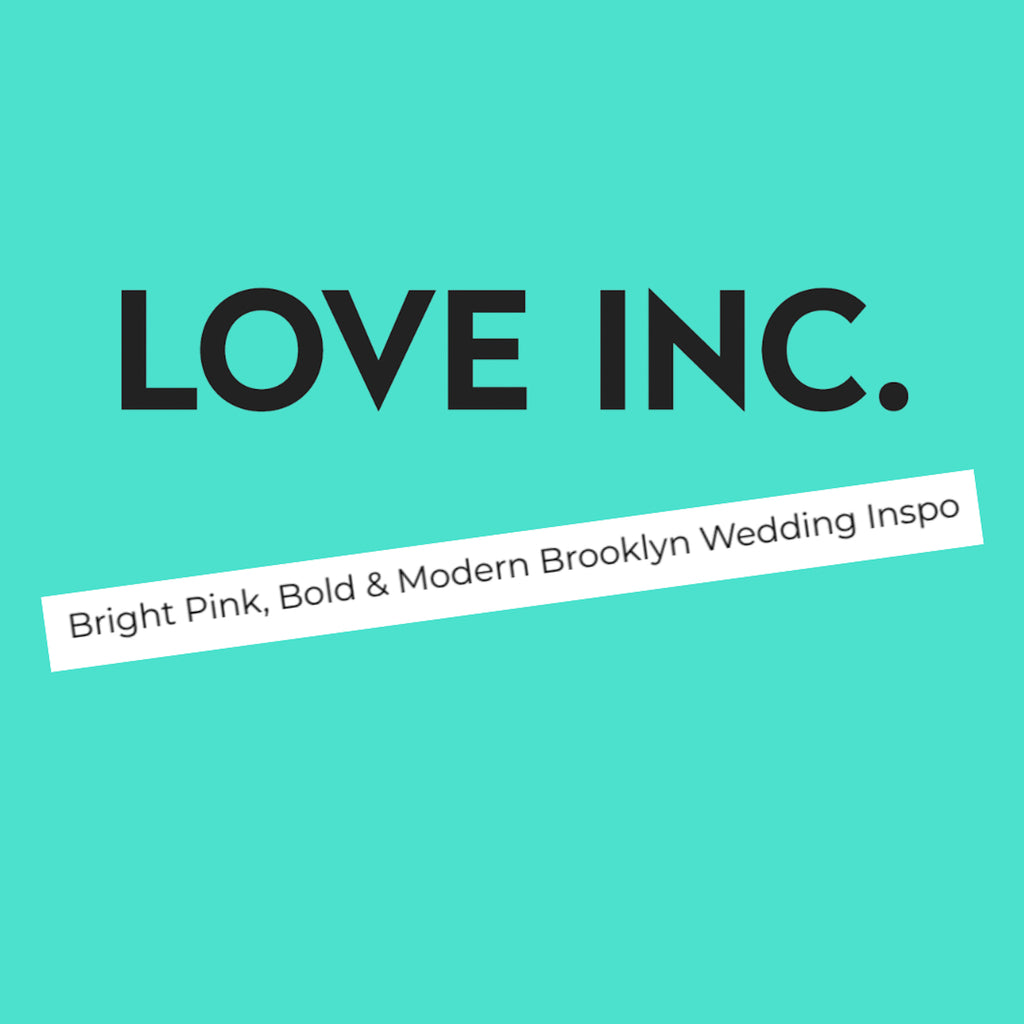 Love Inc Mag review of Molly Oliver Flowers Pink & Modern Brooklyn LGBTQ wedding event