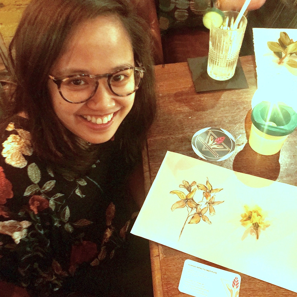 Botanical Drink and Draw sip drawing class art workshop