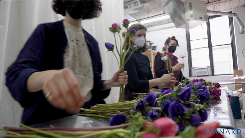 Sustainable Brooklyn NYC Flower Subscription Delivery by the month week Molly Oliver Flowers from Barnard College